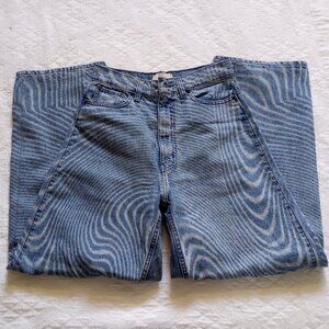 BDG Rih Extreme Baggy Jean - Indigo Sonic Wave Print Size 26